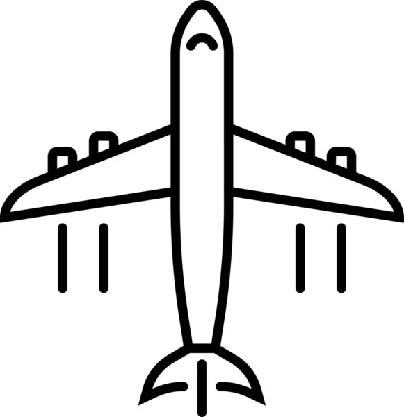 Aircraft Plane Transport Icon — Stock Vector