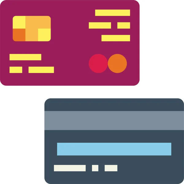 Kreditkarten Chip Der Kategorie Shopping Commerce — Stockvektor