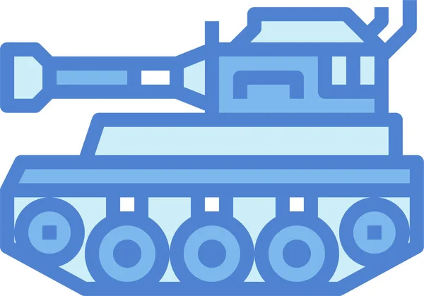 ไอคอนการขนส งรถถ งทหาร — ภาพเวกเตอร์สต็อก