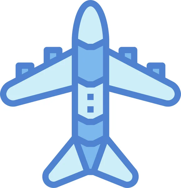 Flygplansikonen — Stock vektor