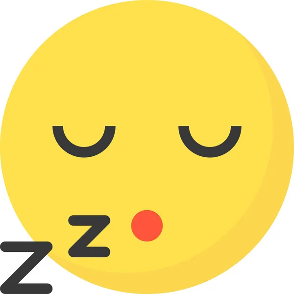 Emoji Emoticon Expression Icon Flat Style — Stockový vektor