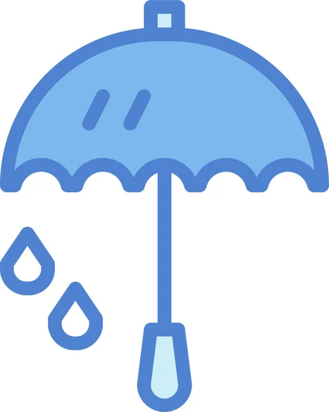 Regnregnig Paraplyikon — Stock vektor