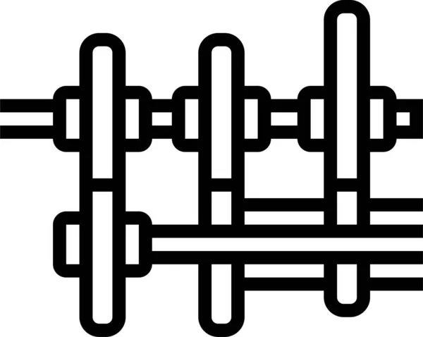 Auto Kupplung Dct Symbol Umriss Stil — Stockvektor