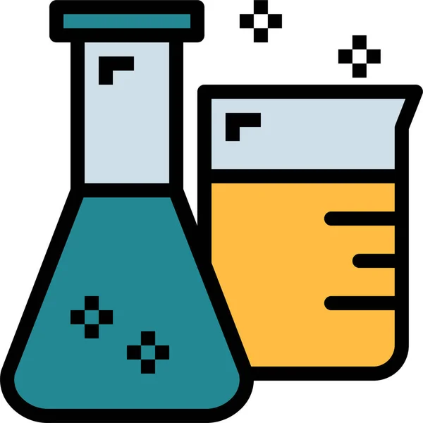 Icono Del Laboratorio Educación Química Categoría Educación Escuela Aprendizaje — Archivo Imágenes Vectoriales