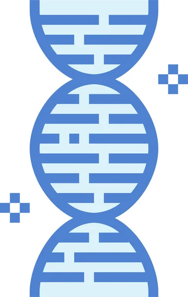 Dna Значок Генетичної Охорони Здоров Заповненому Стилі — стоковий вектор