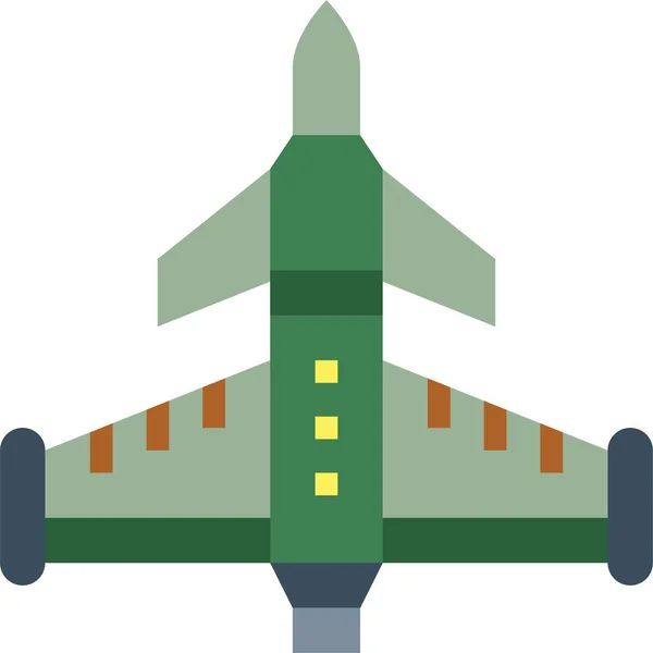 Ikon Pesawat Tempur - Stok Vektor