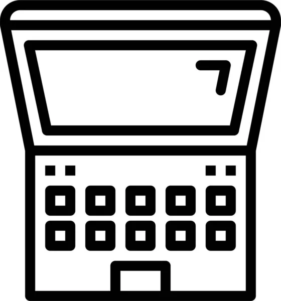 Számítógépes Számítástechnika Elektronikus Ikon Körvonalazott Stílusban — Stock Vector