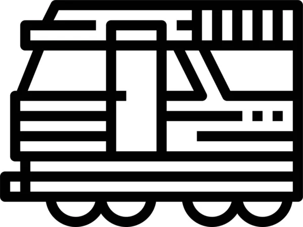 Icono Trenes Ferroviarios Públicos — Vector de stock