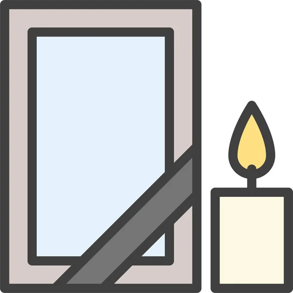 Dead Funeral Mourning Icon — Stock Vector