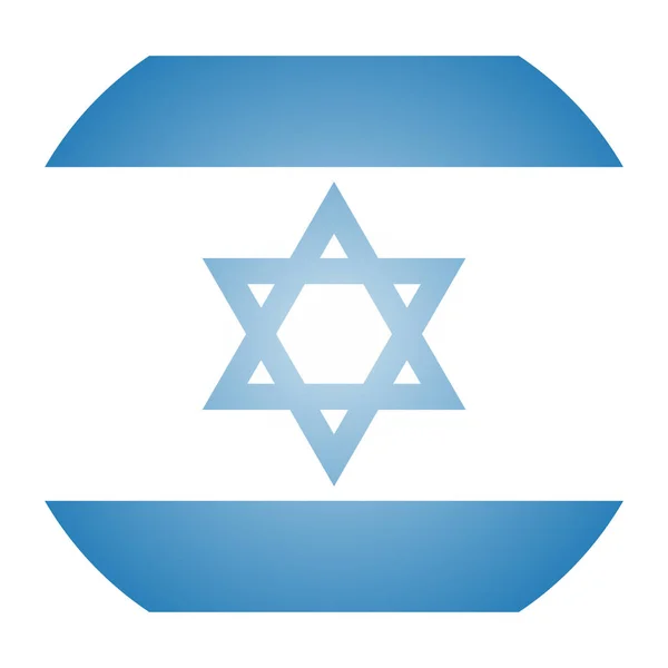 Ülke Bayrağı Isometrik Tarzda Israel Simgesi — Stok Vektör