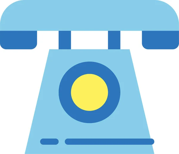Telefon Ikone Flach Anrufen — Stockvektor