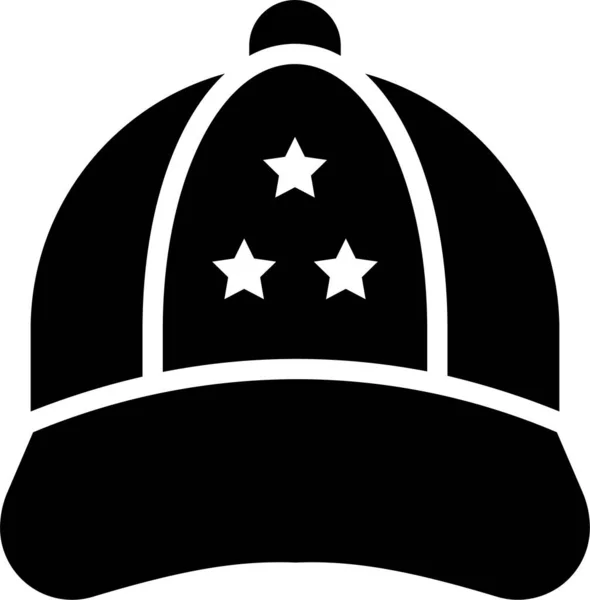 Amerikan Şapka Giysi Simgesi — Stok Vektör