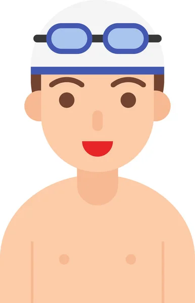 Avatar Trabalho Ícone Masculino — Vetor de Stock