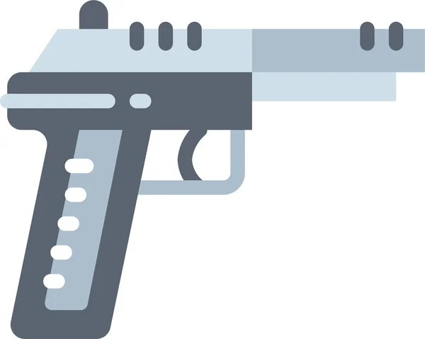 Arm Gun Pistol Icon Flat Style — Διανυσματικό Αρχείο