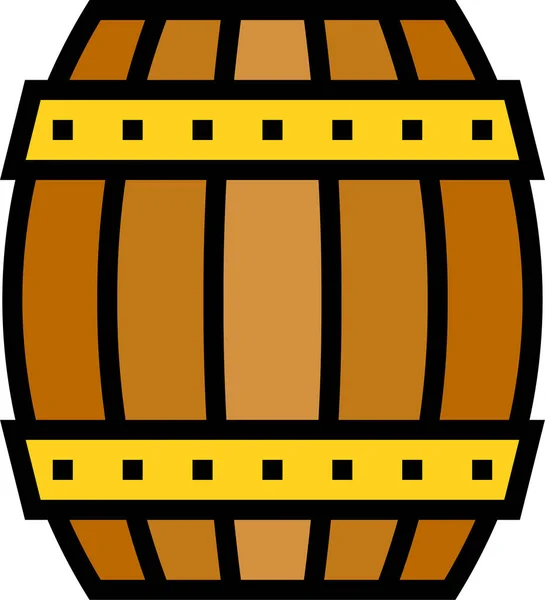 Barrel Beer Stpatrick Icon — Stock Vector