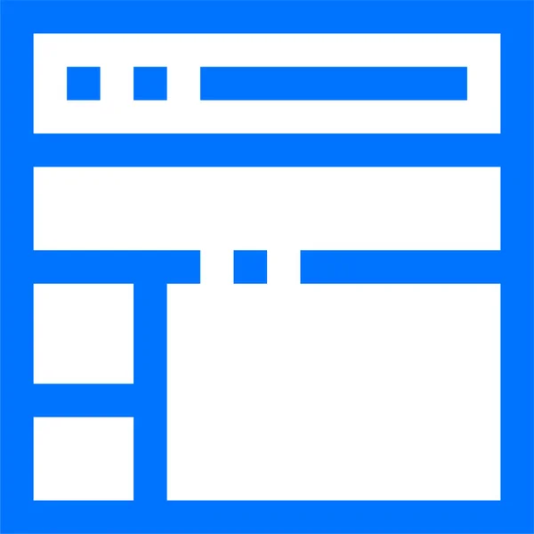 Organigramme Navigateur Quatre Icône Dans Catégorie Mise Page — Image vectorielle