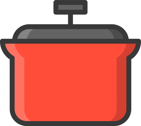Іконка Кухонного Посуду Заповненому Стилі — стоковий вектор