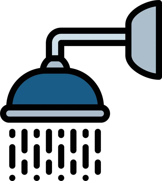 Banyo Temizleme Ikonu Tam Taslak Biçiminde — Stok Vektör
