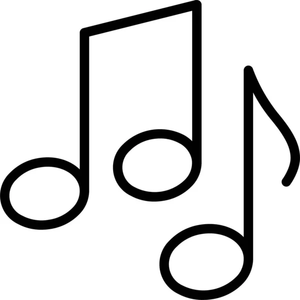 Müzik Notaları Çalma Simgesi Eğitim Okul Öğrenme Kategorisinde — Stok Vektör