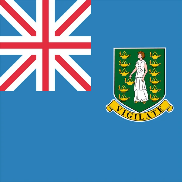 Icono Las Islas Bandera Británica Estilo Plano — Archivo Imágenes Vectoriales