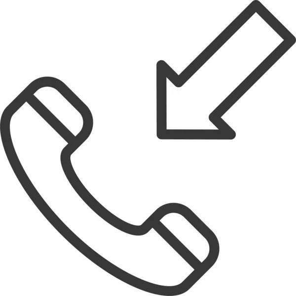 Chamar Ícone Conversa Comunicação Estilo Esboço — Vetor de Stock