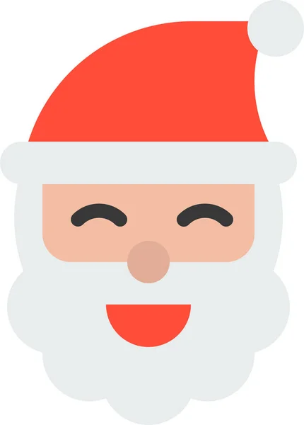 Avatar Christmas Santa Icon Weihnachten Kategorie — Stockvektor