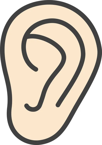 Уши Слушают Икону — стоковый вектор
