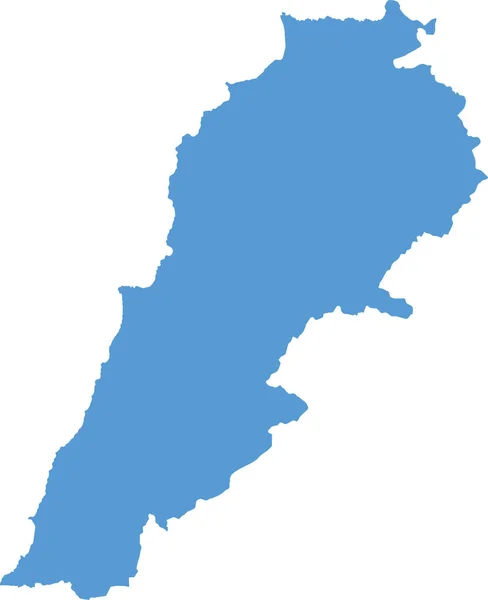Lebanon Χάρτη Χώρα Εικονίδιο Στερεό Στυλ — Διανυσματικό Αρχείο