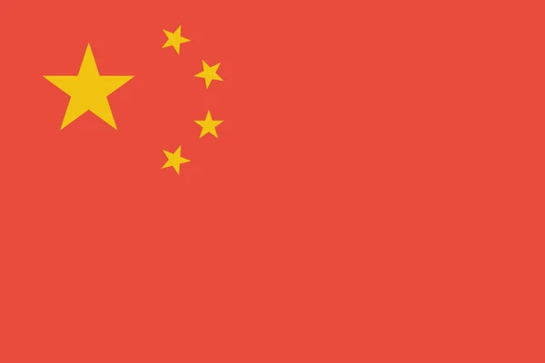 Chiny Chiński Kraj Ikona Płaskim Stylu — Wektor stockowy