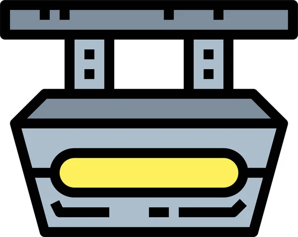 Illuminated Lights Spotlight Icon — Vetor de Stock