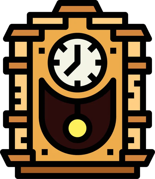 Icono Reloj Clásico Antiguo — Archivo Imágenes Vectoriales