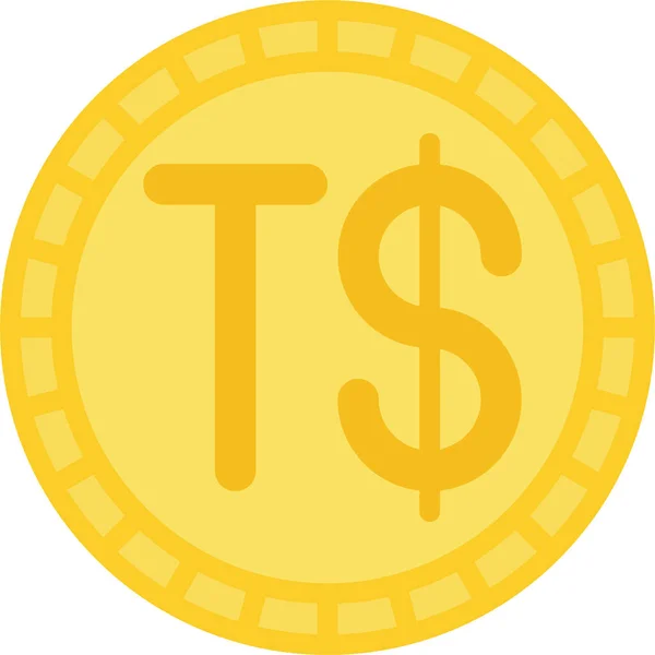 Monnaie Monnaie Monnaie Icône Argent — Image vectorielle