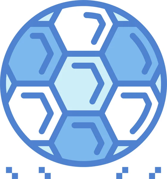 Boll Fotboll Fotboll Ikon — Stock vektor