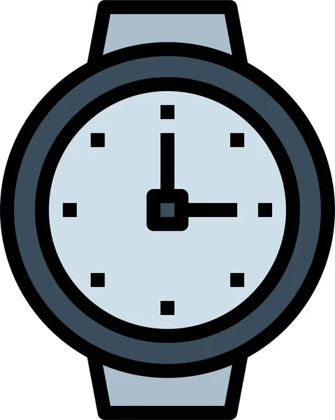 Clocks Date Timer Icon Filled Outline Style —  Vetores de Stock