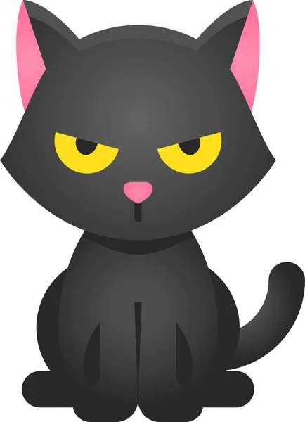 Animal Avatar Cat Icon Smooth Style — Vettoriale Stock