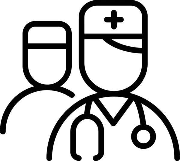 Doctors Group Physicians Icon — Stock Vector