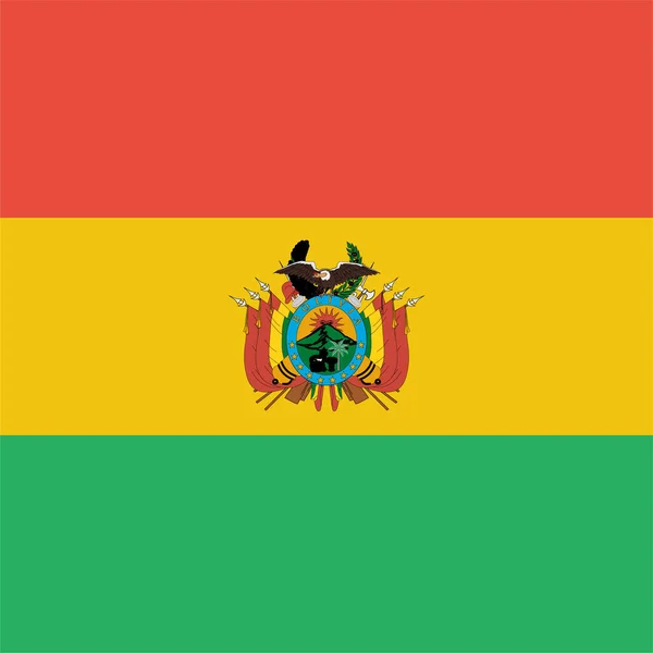 Bolivya Ülke Simgesi Düz Stil — Stok Vektör