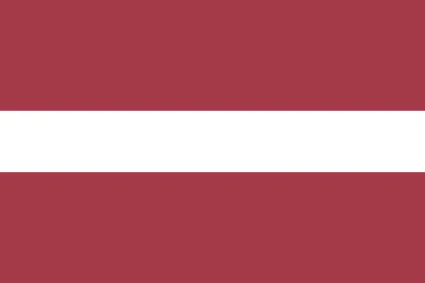 Land Vlag Latvia Pictogram Platte Stijl — Stockvector