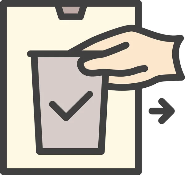 Nemen Koffiekop Pictogram — Stockvector