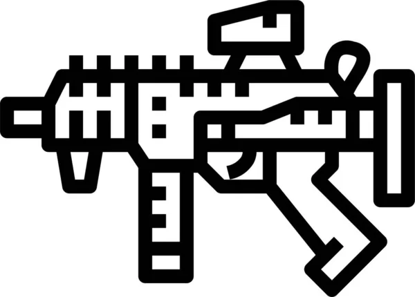 Icono Del Lanzador Armas Del Ejército Categoría Guerra Militar — Vector de stock