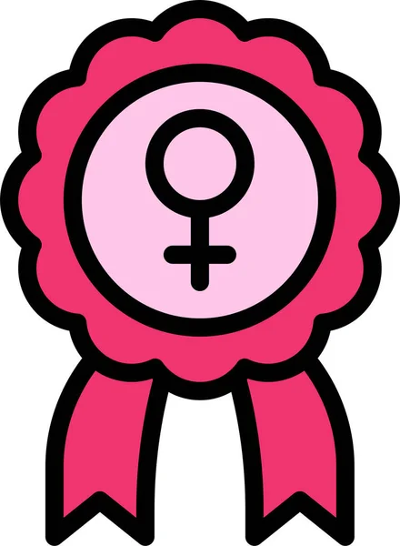 Feminismo Mulher Ícone Feminista — Vetor de Stock