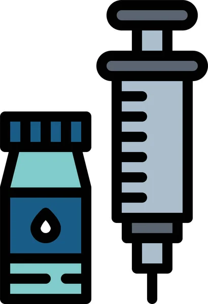 Zorg Gezondheid Medisch Icoon Gevulde Outline Stijl — Stockvector