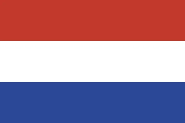 Country Nederlandse Vlag Pictogram Platte Stijl — Stockvector