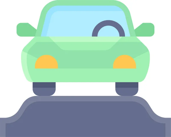 Pysäköinti Ajoneuvon Liikenteen Kuvake — vektorikuva
