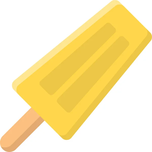 Ice Cream Ice Cream Bar Popsicle Icon Flat Style — Stock Vector