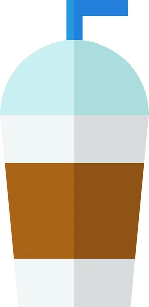 Café Bebida Para Icono Café Estilo Plano — Vector de stock