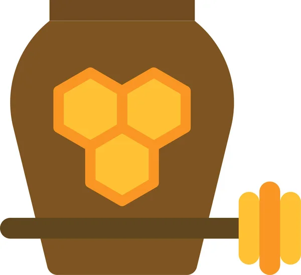 Christmas Food Honey Icon Christmas Category — Vetor de Stock