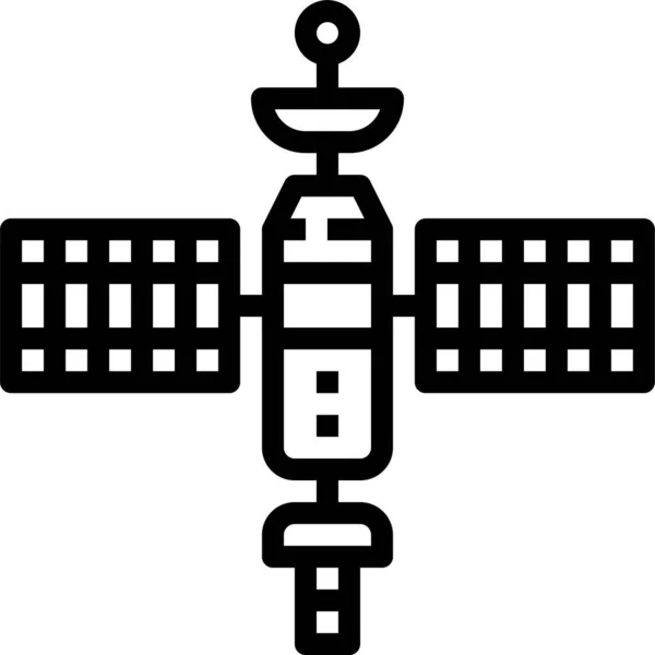 Antenna Communications Satellite Icon Infrastructure Category — Διανυσματικό Αρχείο