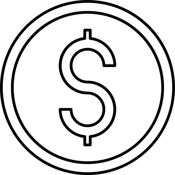 Dollarsymbol Digitales Symbol — Stockvektor