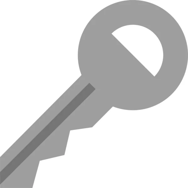 Klíč Otevřít Ikonu Hesla Plochém Stylu — Stockový vektor